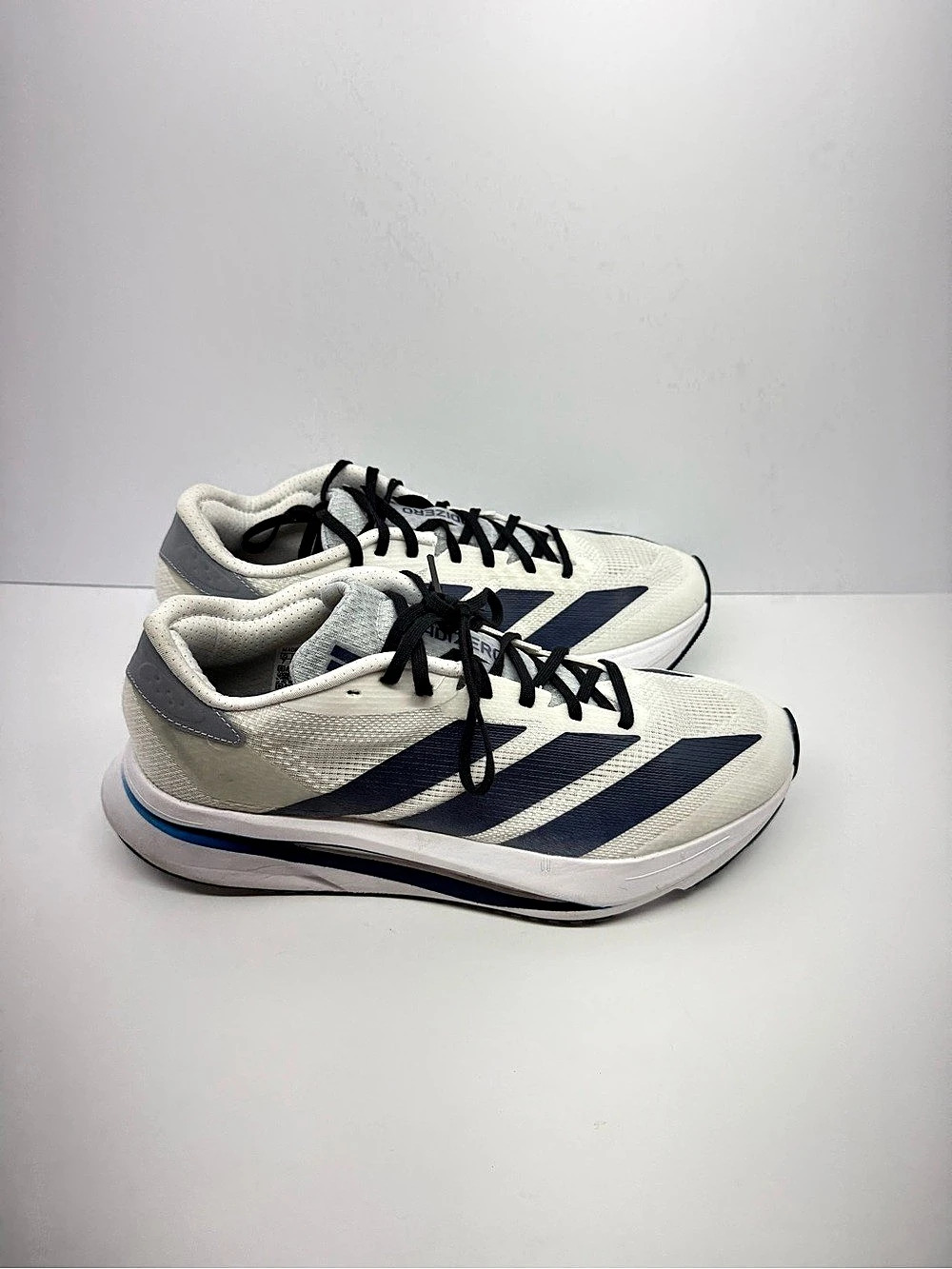 adidas Adizero Evo SL 3 Athletic Shoes White & Blue US 7